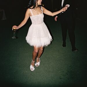 Bronx and Banco | Mademoiselle Bridal Mini Dress